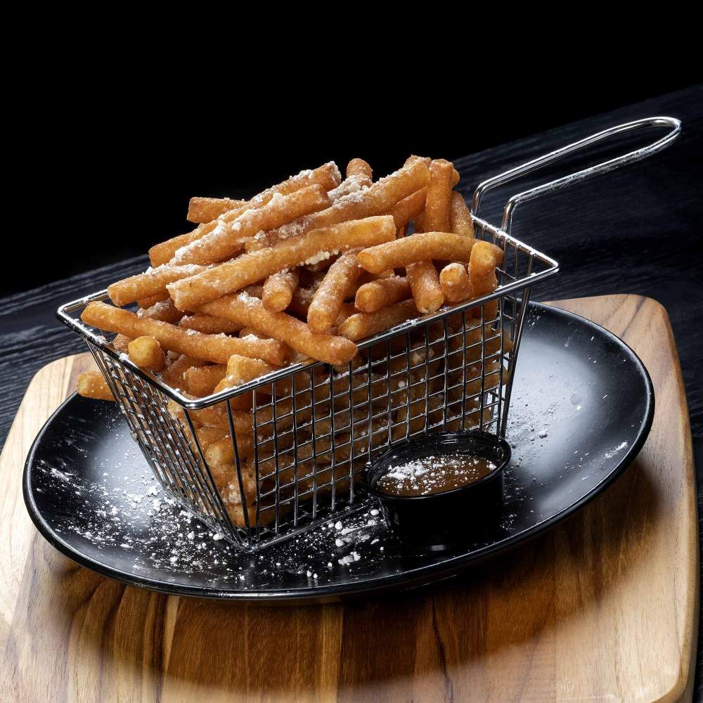 a basket of french fries